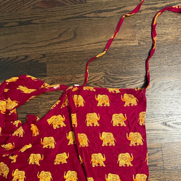 Purchased in Thailand: 3 Thai Elephant Print Wrap Skirts - Picture 5 of 5